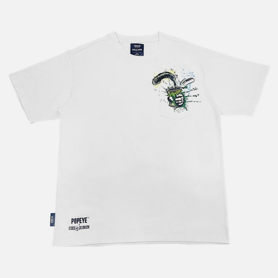 POPEYE SPINACH CAN POCKET SS TEE