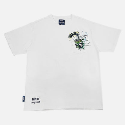 POPEYE SPINACH CAN POCKET SS TEE