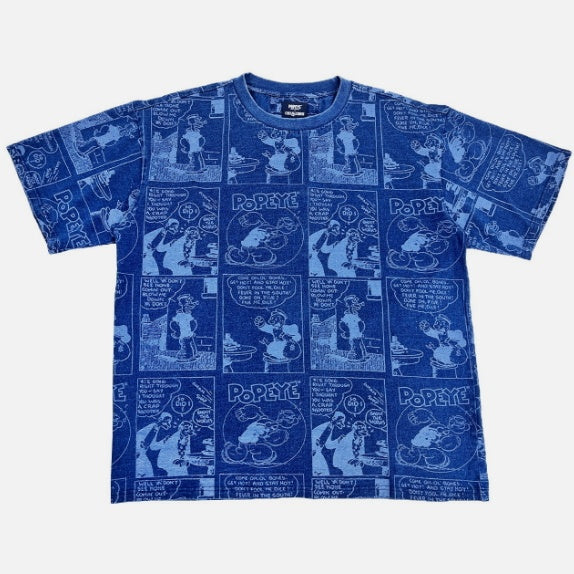 POPEYE COMIC PANEL AOP PRINT SS TEE