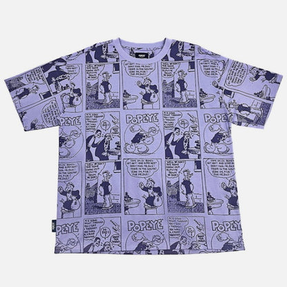POPEYE COMIC PANEL AOP PRINT SS TEE