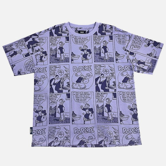POPEYE COMIC PANEL AOP PRINT SS TEE