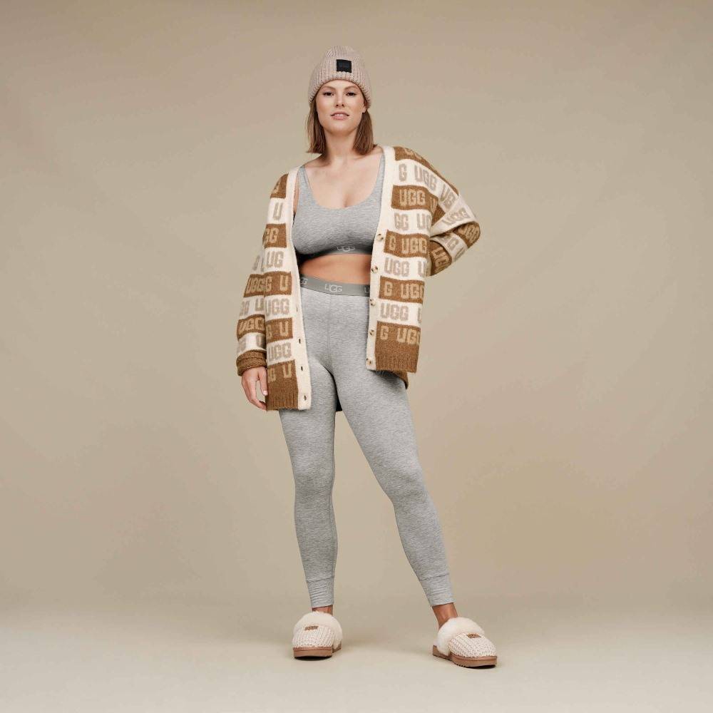 2503 W UGG GRAPHIC LOGO CARDIGAN