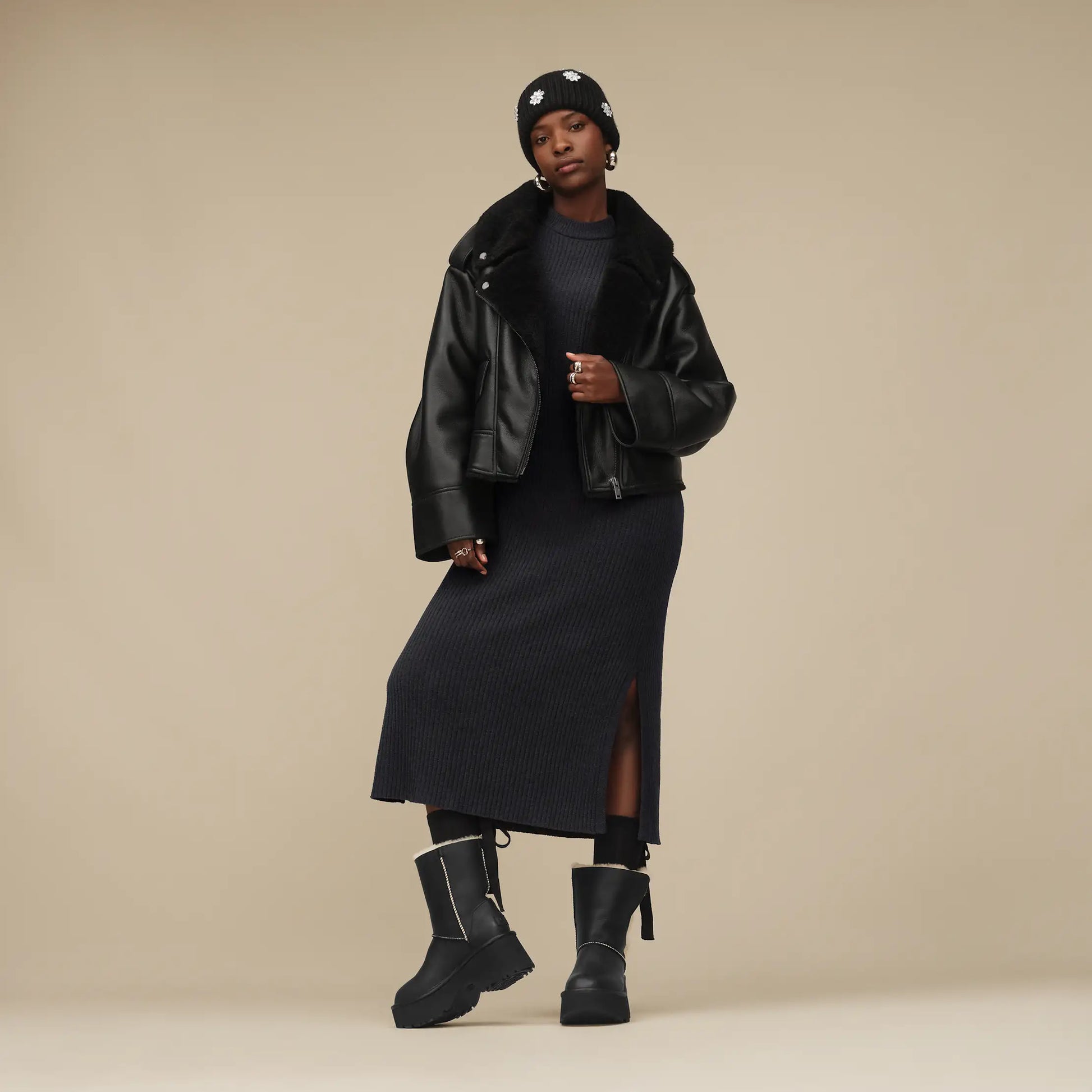 2503 W FINNIAN LUXEFLUFF MOTO JACKET