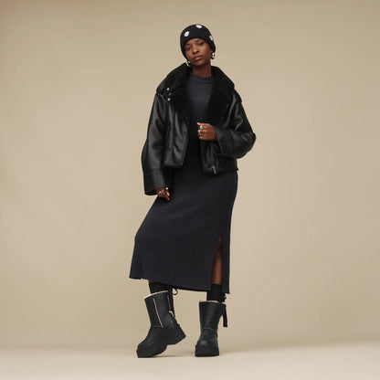 2503 W FINNIAN LUXEFLUFF MOTO JACKET