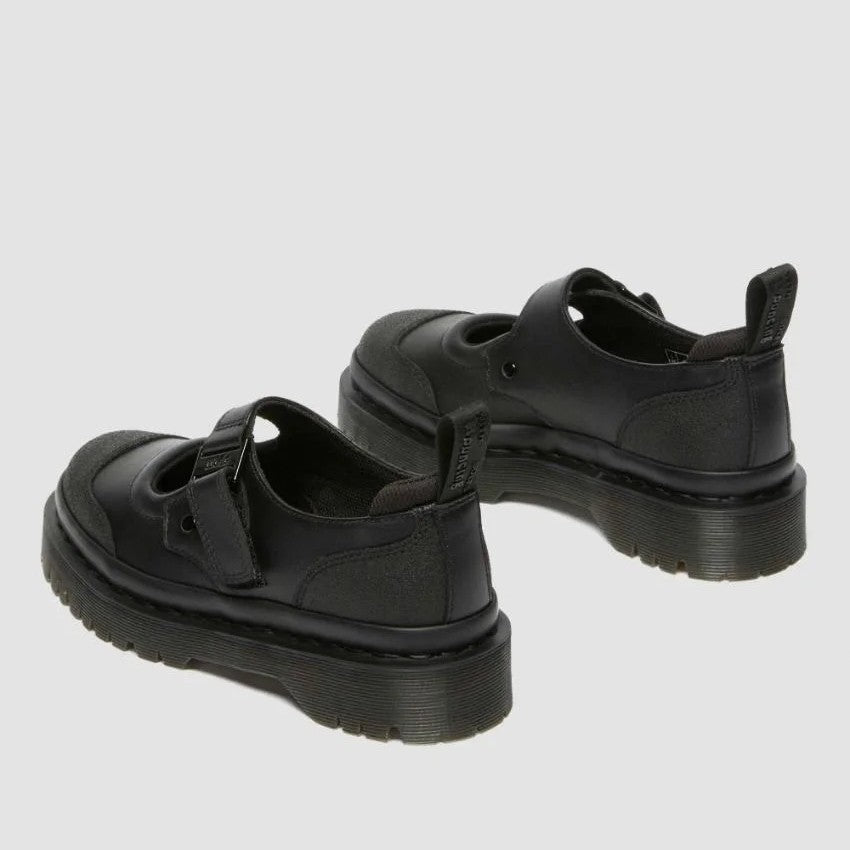 BLACK SENDAL+RUBBER GRAINED LE