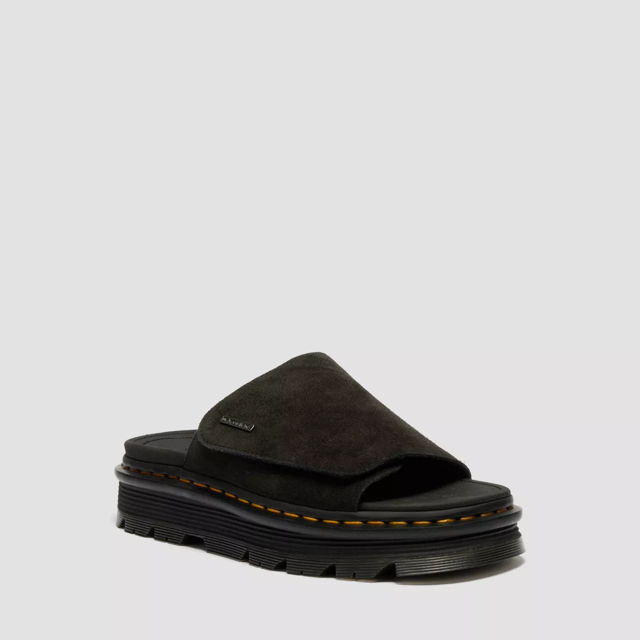 BLACK EH SUEDE ZEBZAG SLIDE