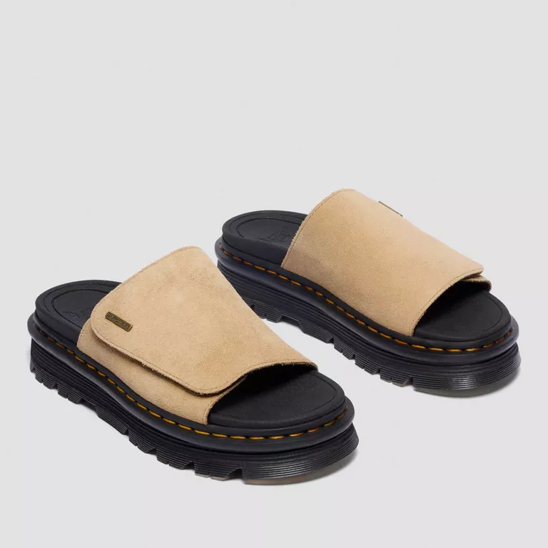 SAVANNAH TAN EH SUEDE ZEBZAG SLIDE