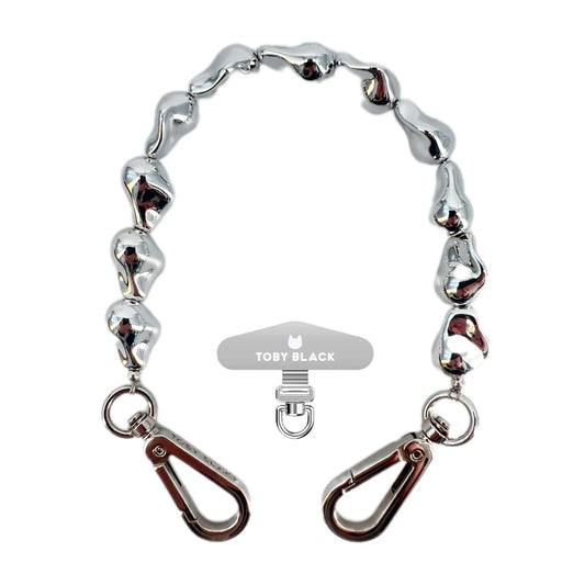 25902 Irregular Bead Bag Strap/Wrist Strap with Ph