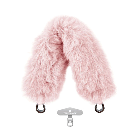 PINK Furry Bag Strap