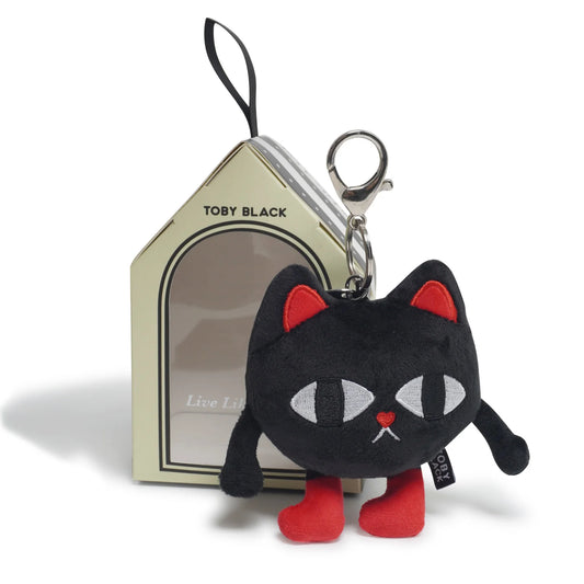25803 TobyBlack Bag Charm - Red Boots Toby