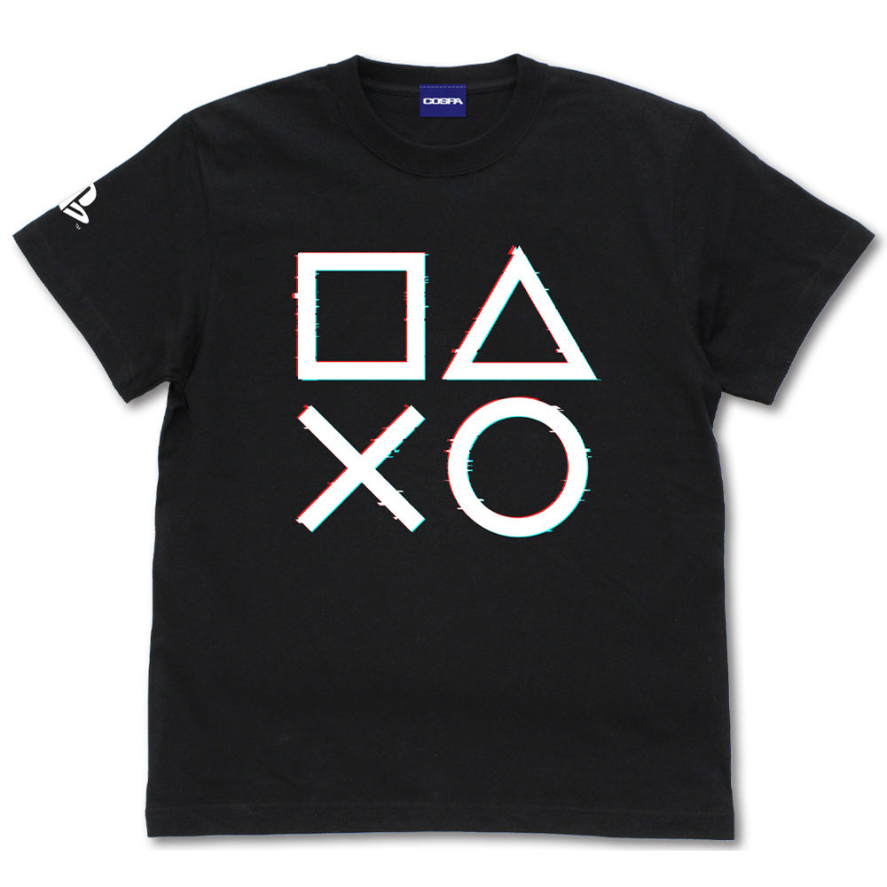 PlayStation Shapes Logo Glich ver. Tee (黑)