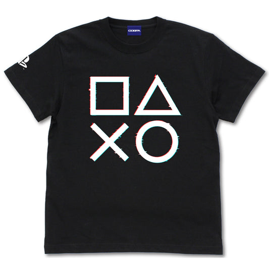 PlayStation Shapes Logo Glich ver. Tee (黑)