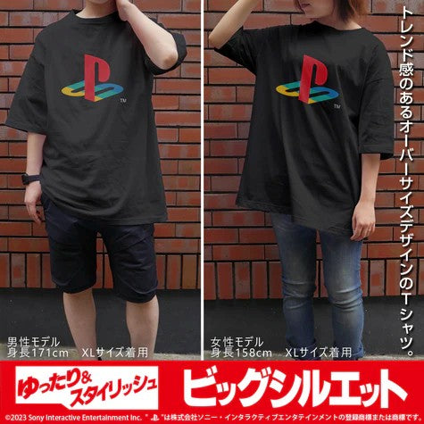 PlayStation 初代 Big Silhouette Tee (黑)