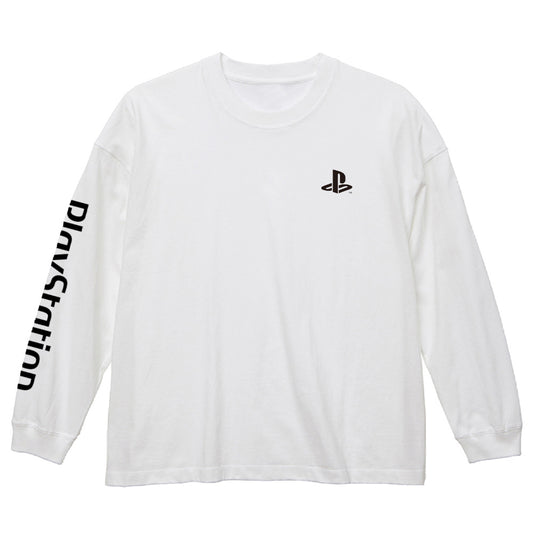 PlayStation Big Silhouette 長袖Tee (白)