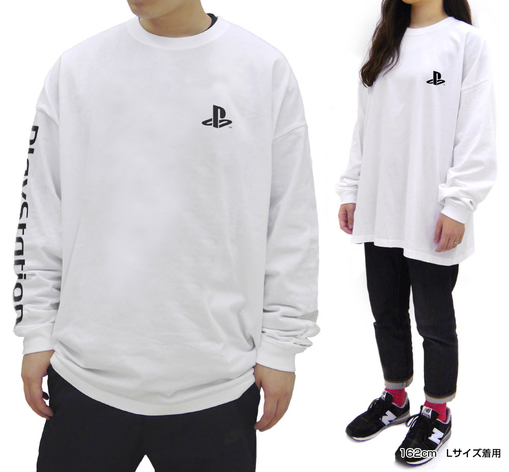 PlayStation Big Silhouette 長袖Tee (白)