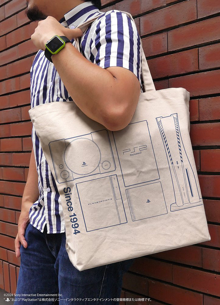 PlayStation Tote Bag 大袋 (白)