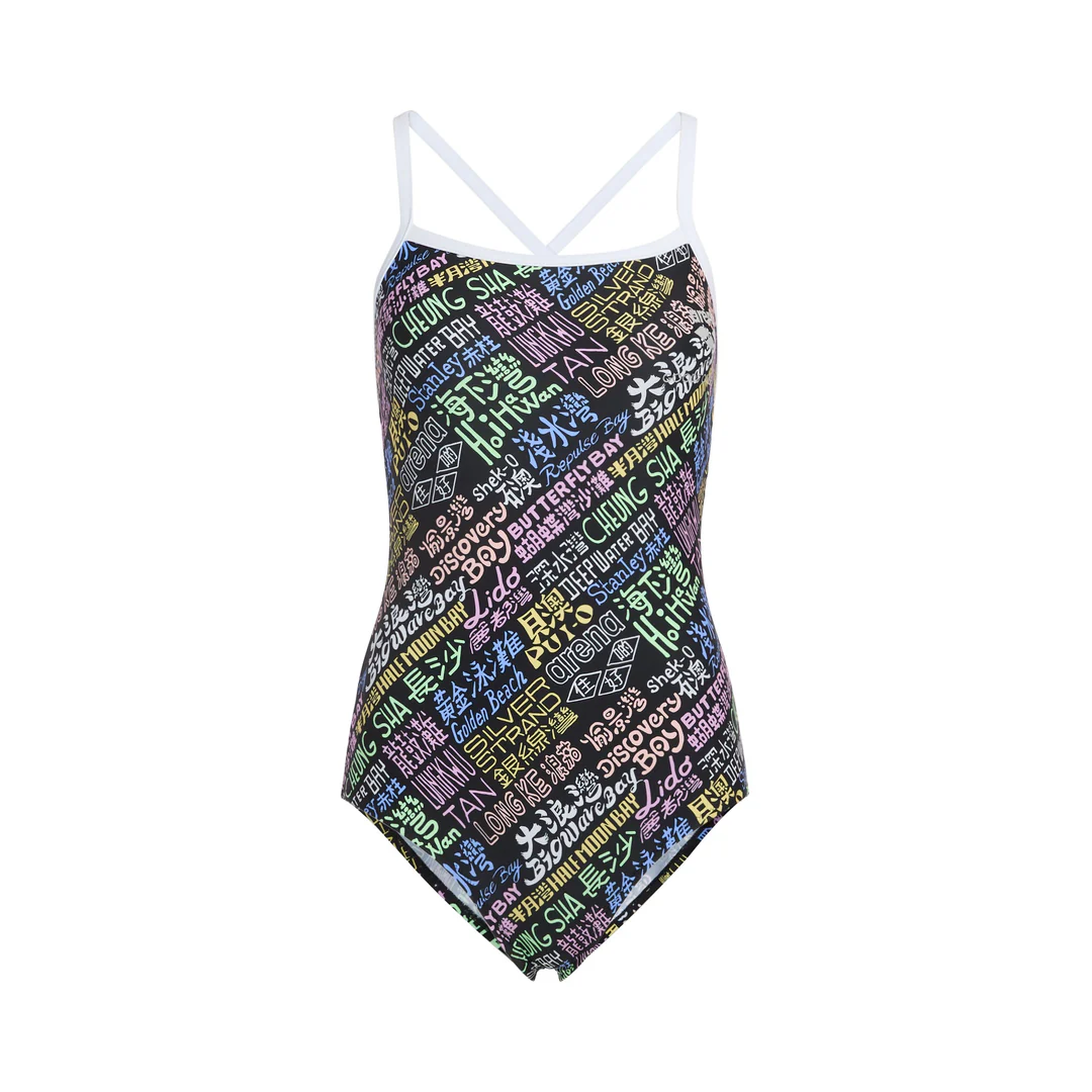 GOD Beach District Names One Piece Swimsuit