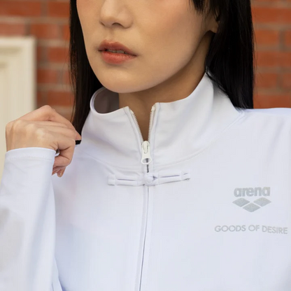 2601 L GOD LS CROP SUN JACKET W. KNOT BUTTON