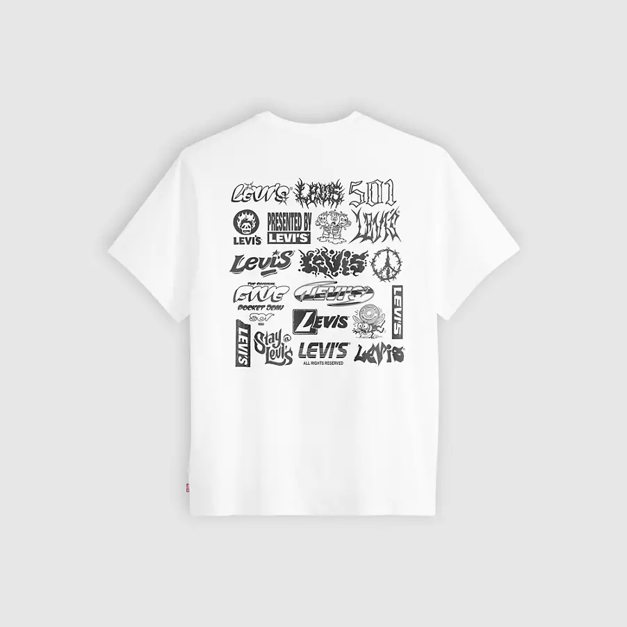 VINTAGE FIT GRAPHIC TEE LEVIS LOGO GRID