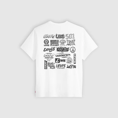 VINTAGE FIT GRAPHIC TEE LEVIS LOGO GRID