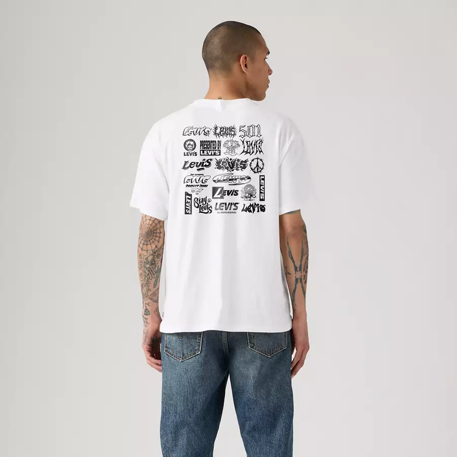 VINTAGE FIT GRAPHIC TEE LEVIS LOGO GRID