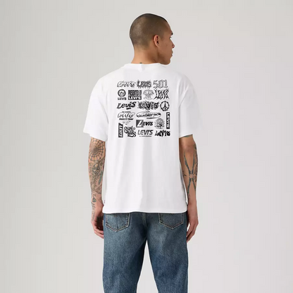VINTAGE FIT GRAPHIC TEE LEVIS LOGO GRID