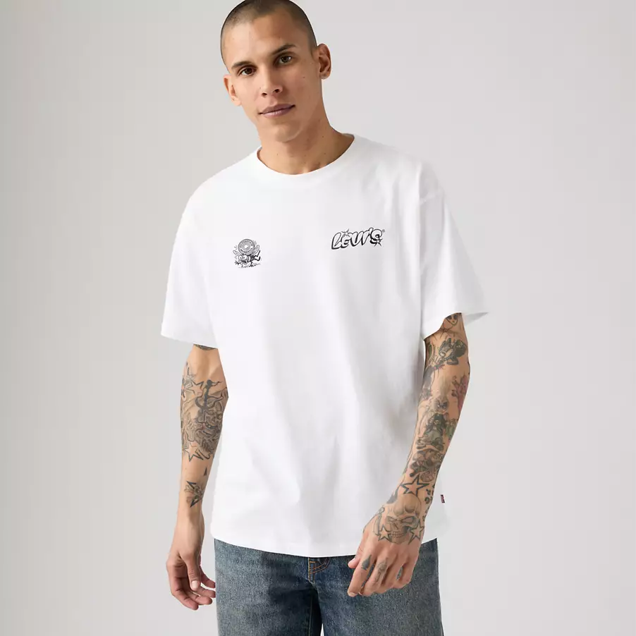 VINTAGE FIT GRAPHIC TEE LEVIS LOGO GRID