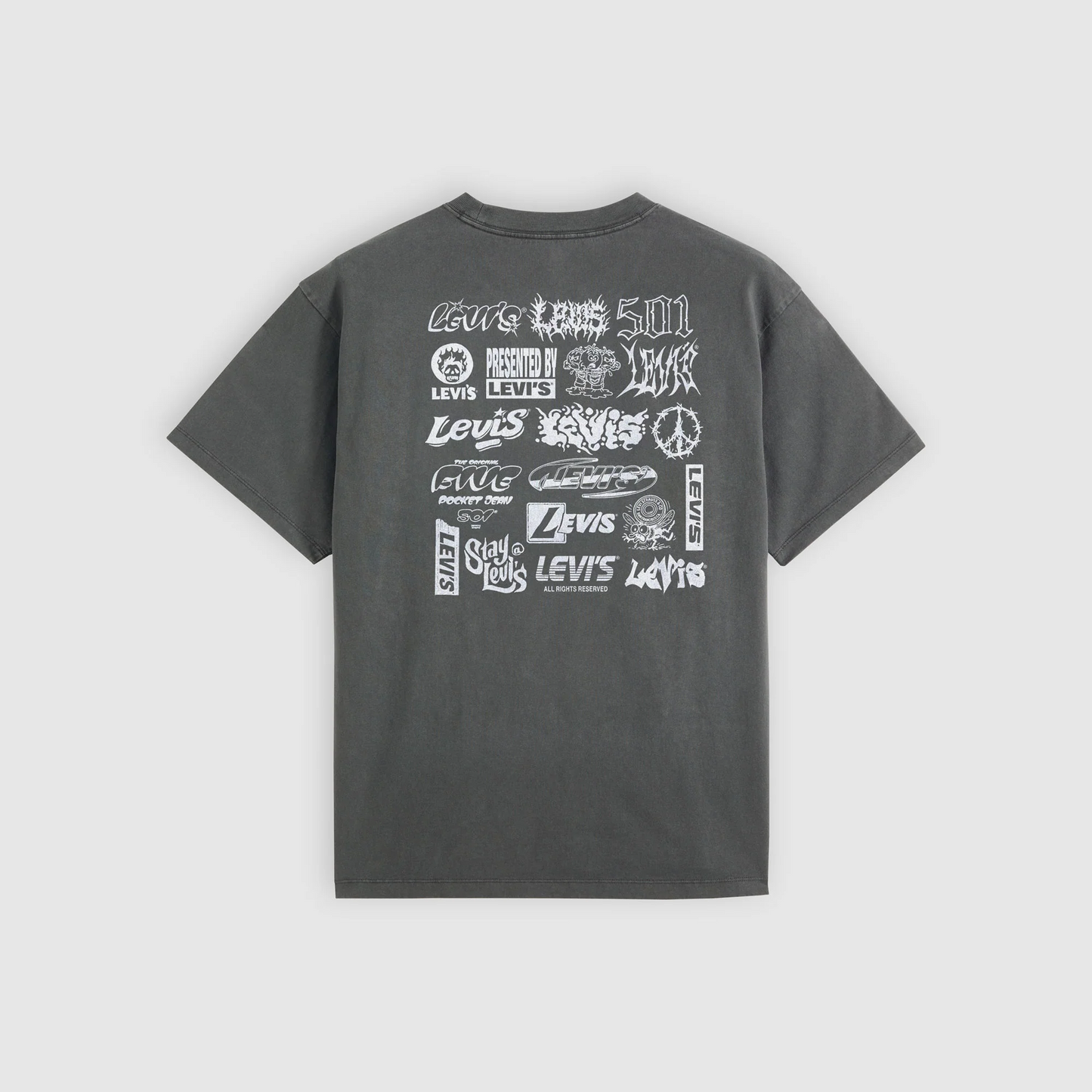 VINTAGE FIT GRAPHIC TEE LEVIS LOGO GRID