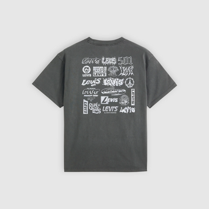 VINTAGE FIT GRAPHIC TEE LEVIS LOGO GRID