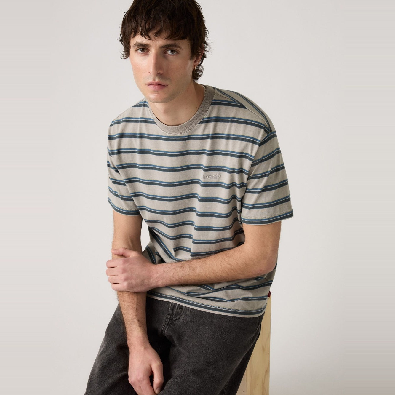 RED TAB VINTAGE TEE MARTIN STRIPE DARK S
