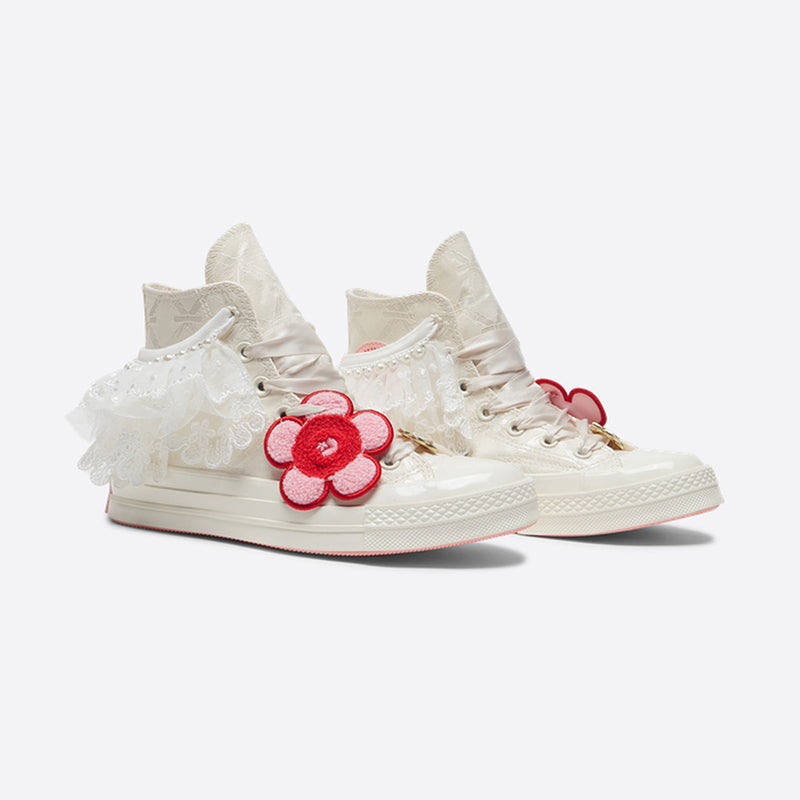 CHUCK 70 HI EGRET/PINK PHASE/FIRESTORMED