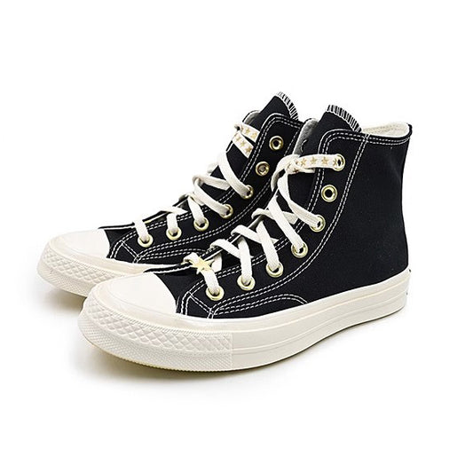 CHUCK 70 HI BLACK/EGRET/METALLIC GOLD
