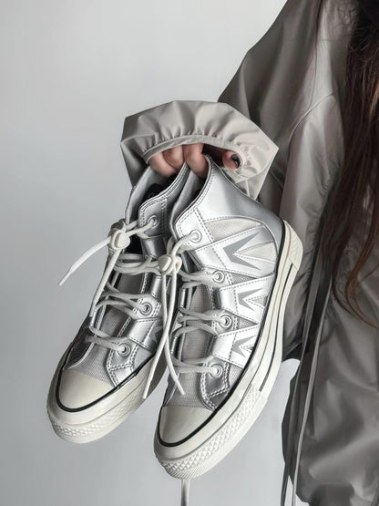 CHUCK 70 HI DULL SILVER/EGRET/BLACK