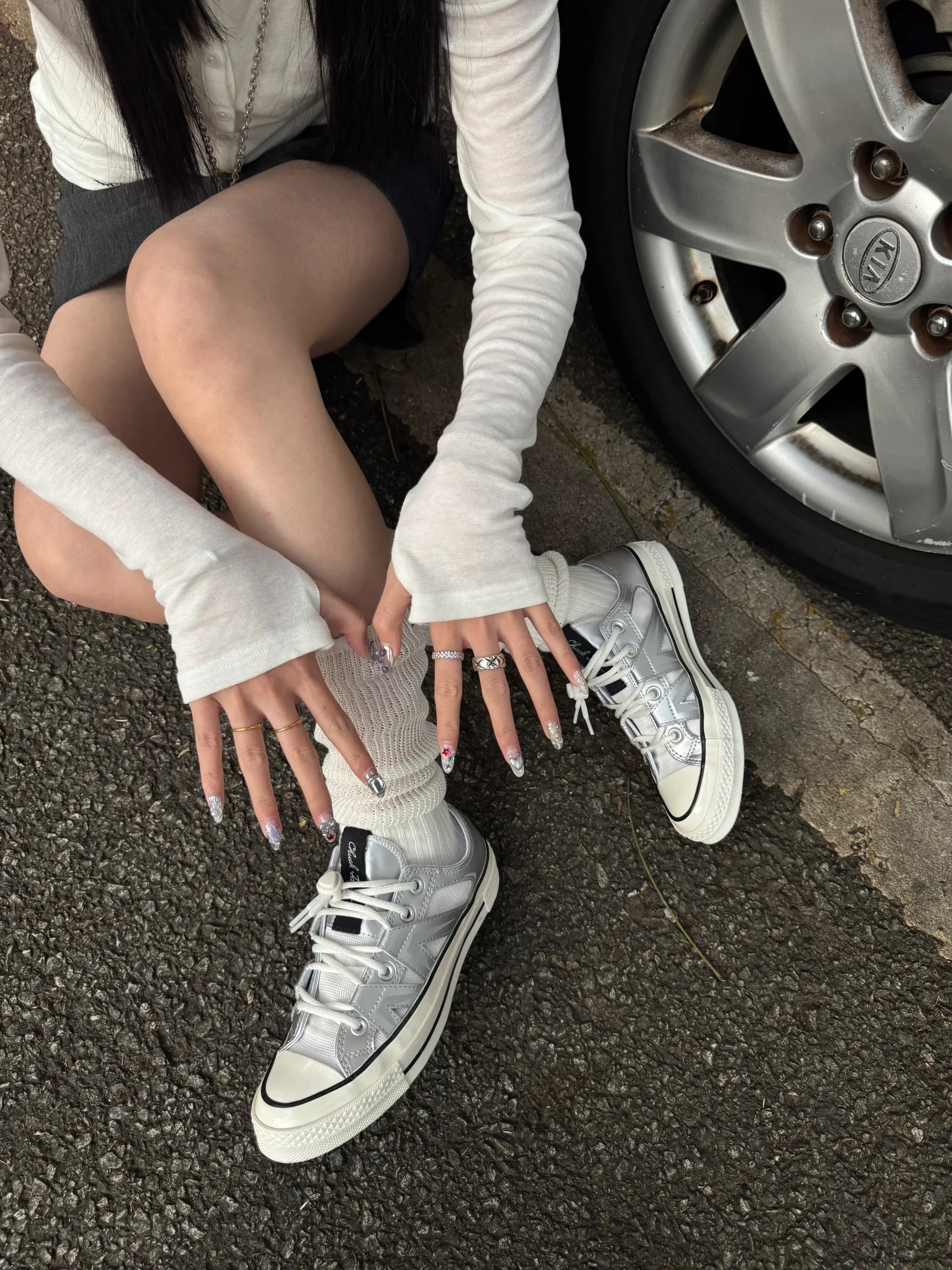 CHUCK 70 OX DULL SILVER/EGRET/BLACK
