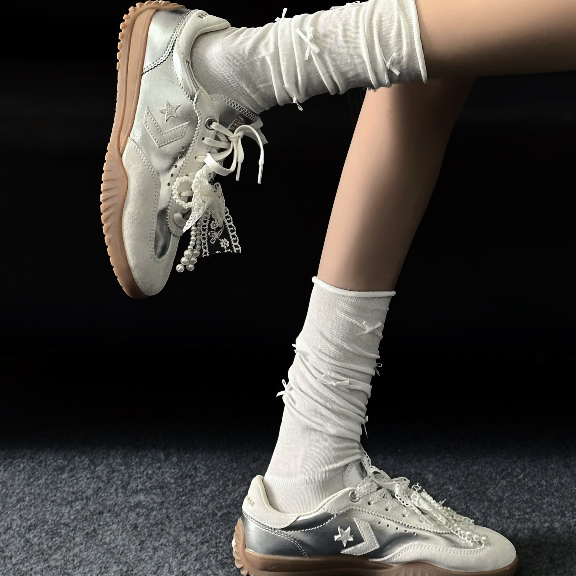 RUN STAR TRAINER OX DULL SILVER