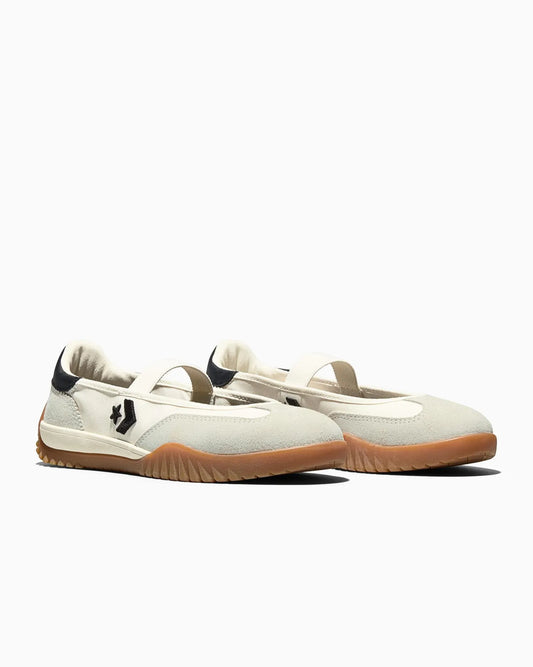 RUN STAR TRAINER BALLET FLAT SLIP EGRET
