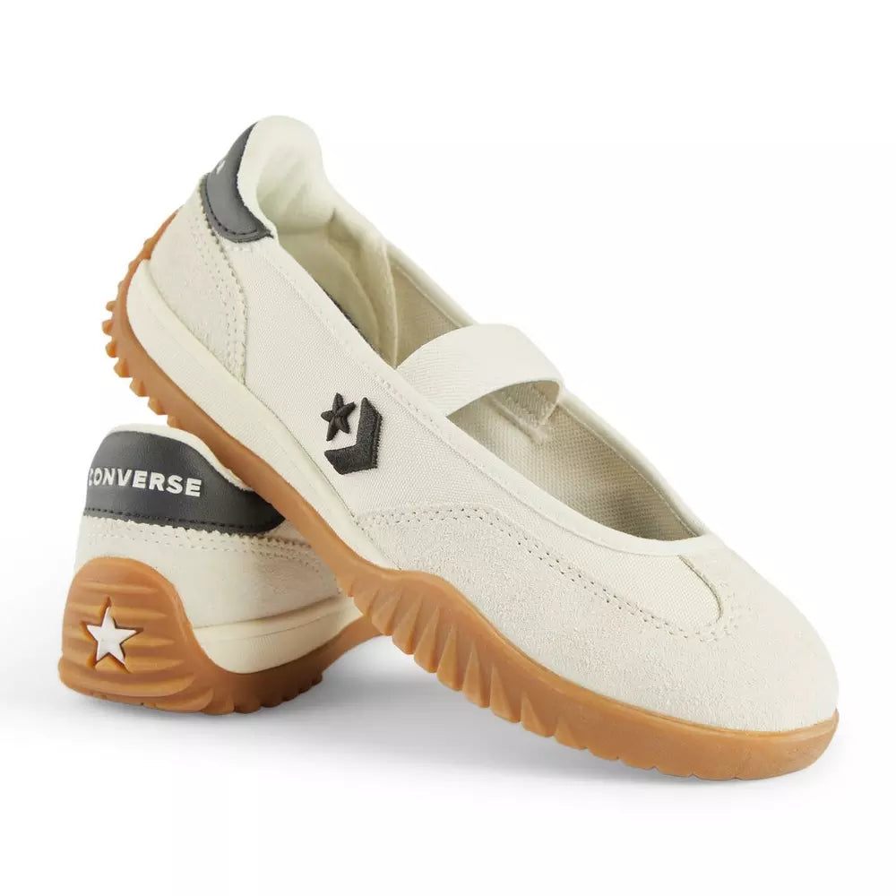 RUN STAR TRAINER BALLET FLAT SLIP EGRET