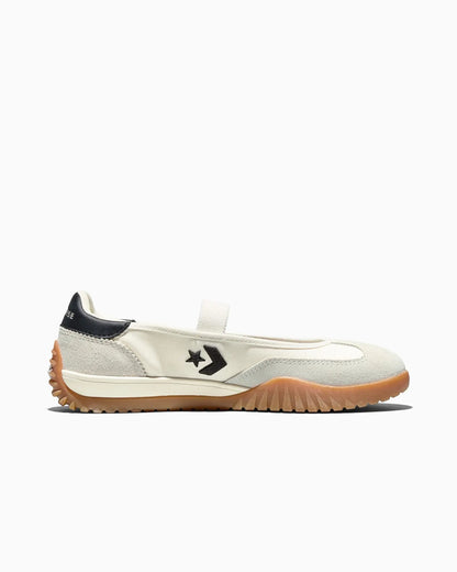 RUN STAR TRAINER BALLET FLAT SLIP EGRET