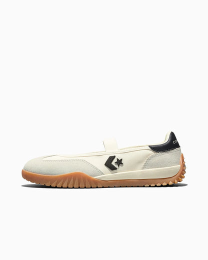 RUN STAR TRAINER BALLET FLAT SLIP EGRET