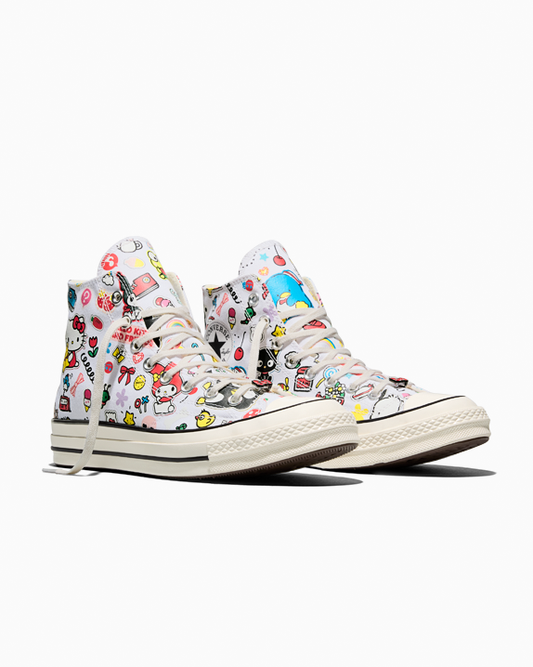 HELLO KITTY CHUCK 70 HI WHITE/PINK/GREEN