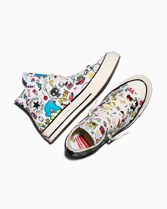 HELLO KITTY CHUCK 70 HI WHITE/PINK/GREEN