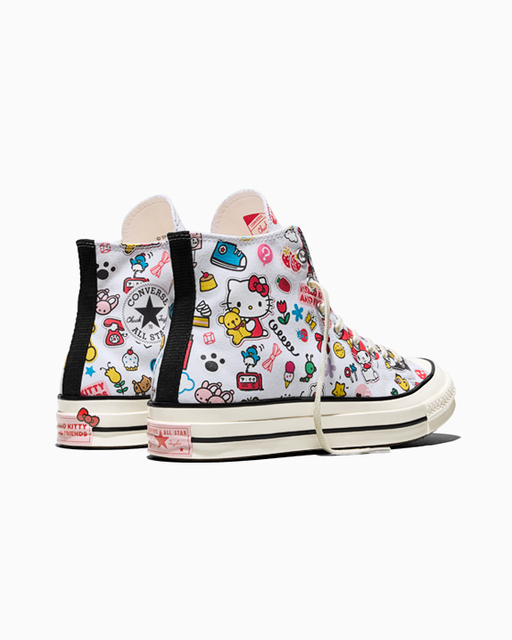 HELLO KITTY CHUCK 70 HI WHITE/PINK/GREEN