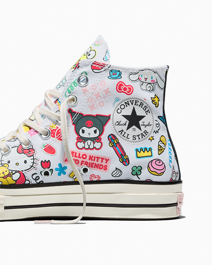HELLO KITTY CHUCK 70 HI WHITE/PINK/GREEN