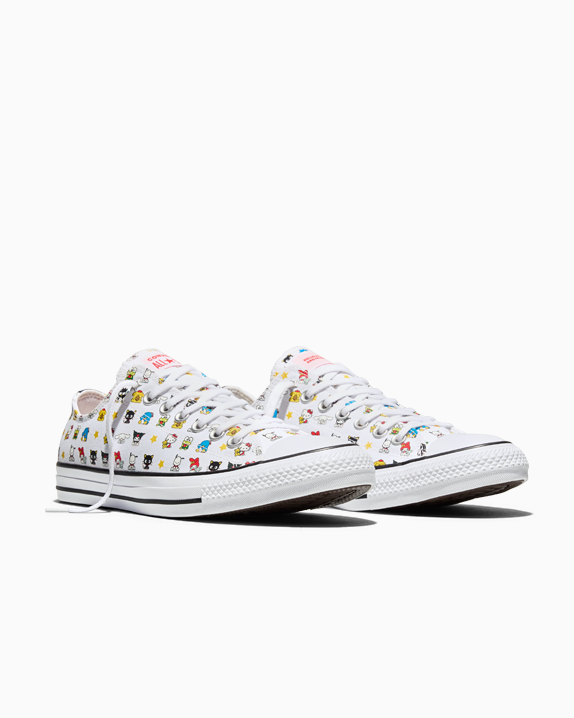 HELLO KITTY CTAS OX WHITE/BLACK/PINK