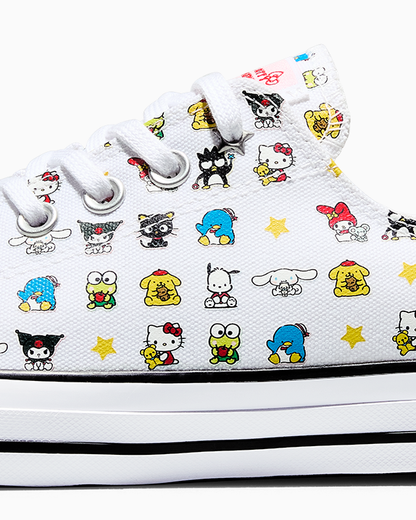 HELLO KITTY CTAS OX WHITE/BLACK/PINK