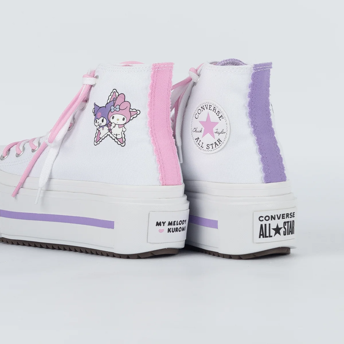 MY MELODY & KUROMI CTAS LIFT DOUBLE STACK HI WHITE/PINK