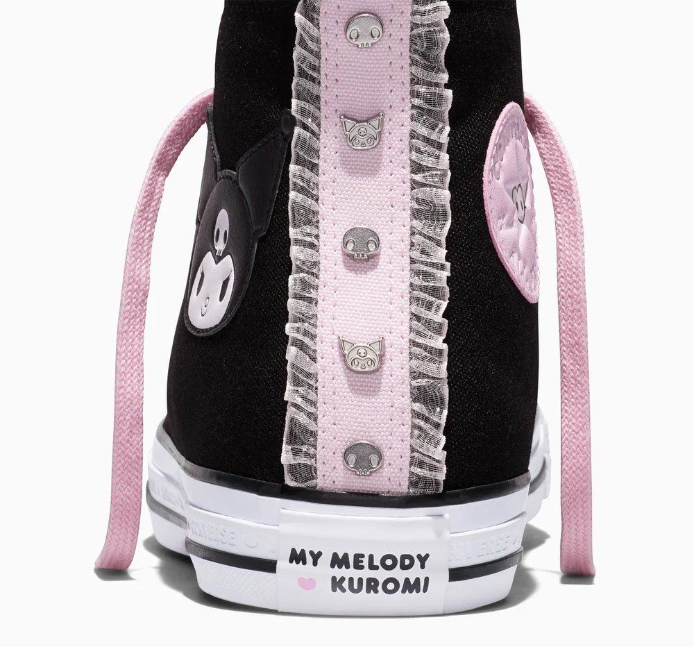 MY MELODY & KUROMI CTAS HI BLACK/PINK/BROWN