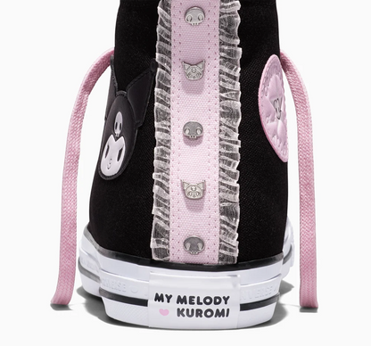 MY MELODY & KUROMI CTAS HI BLACK/PINK/BROWN