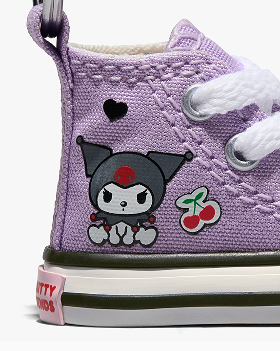 HELLO KITTY CTAS KEYCHAIN PURPLE/WHITE/BLACK