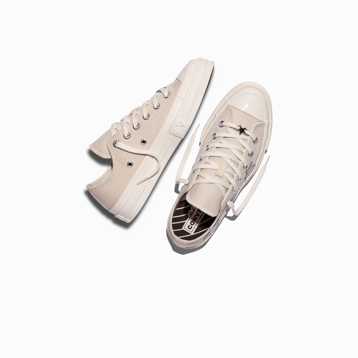 CHUCK 70 X OX NATURAL IVORY/DULL SILVER